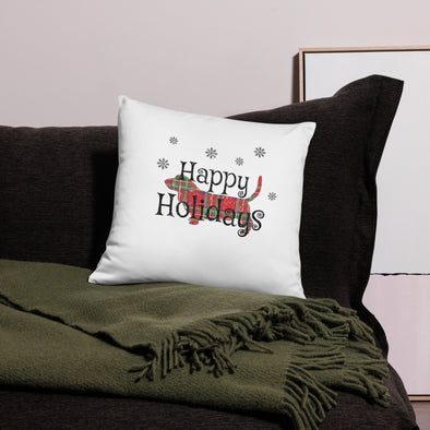 Happy Holidays Pillow Case