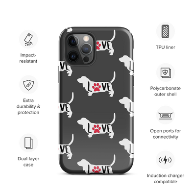 Basset Love Tough Case for iPhone®