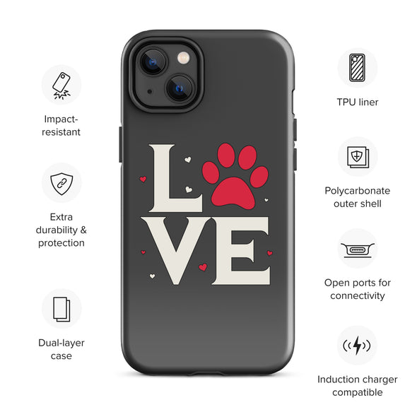 Dog Love Tough Case for iPhone®