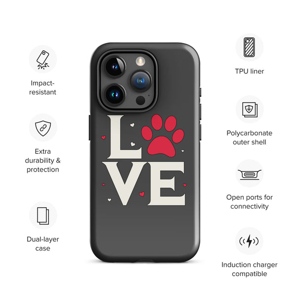 Dog Love Tough Case for iPhone®