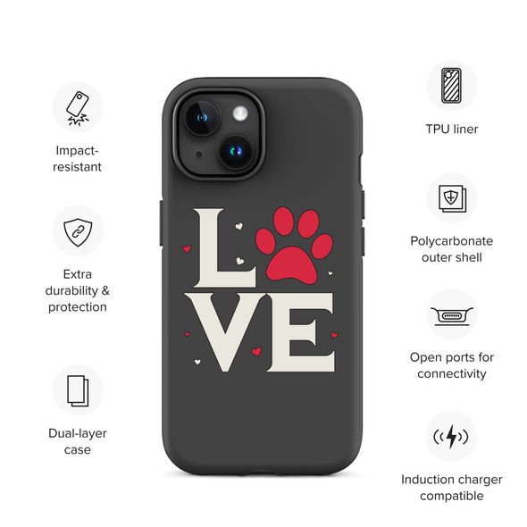 Dog Love Tough Case for iPhone®