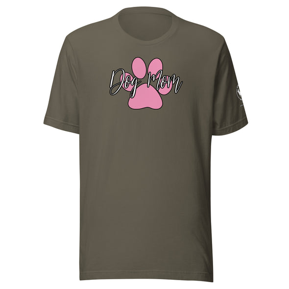 Dog Mom Pink Paw Unisex t-shirt