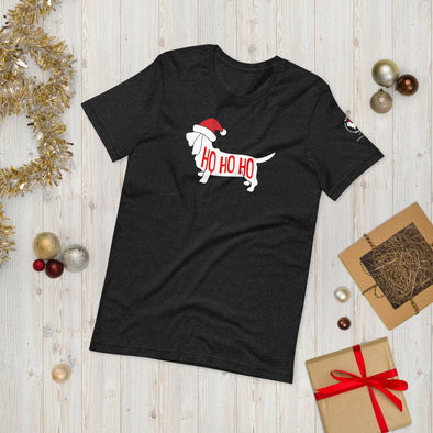 Basset Hound Christmas Ho Ho Ho Unisex t-shirt