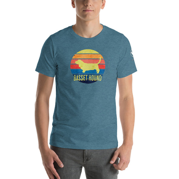 Basset Hound Sunset Unisex t-shirt