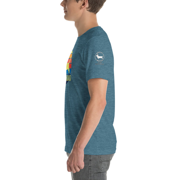 Basset Hound Sunset Unisex t-shirt