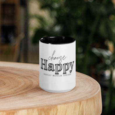 Choose Happy Mug with Color Inside