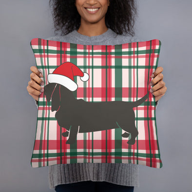 B. Waffles Holiday Plaid Pillow