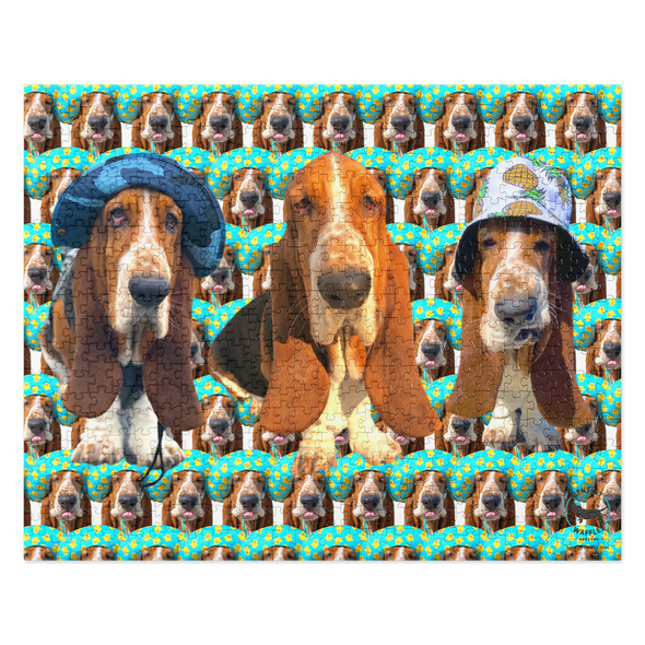 Three Basset Hounds Jigsaw puzzle