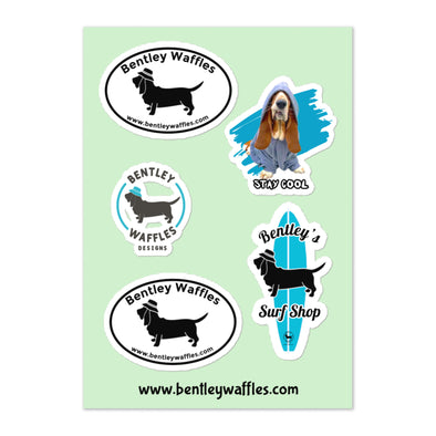 Bentley Waffles Sticker sheet